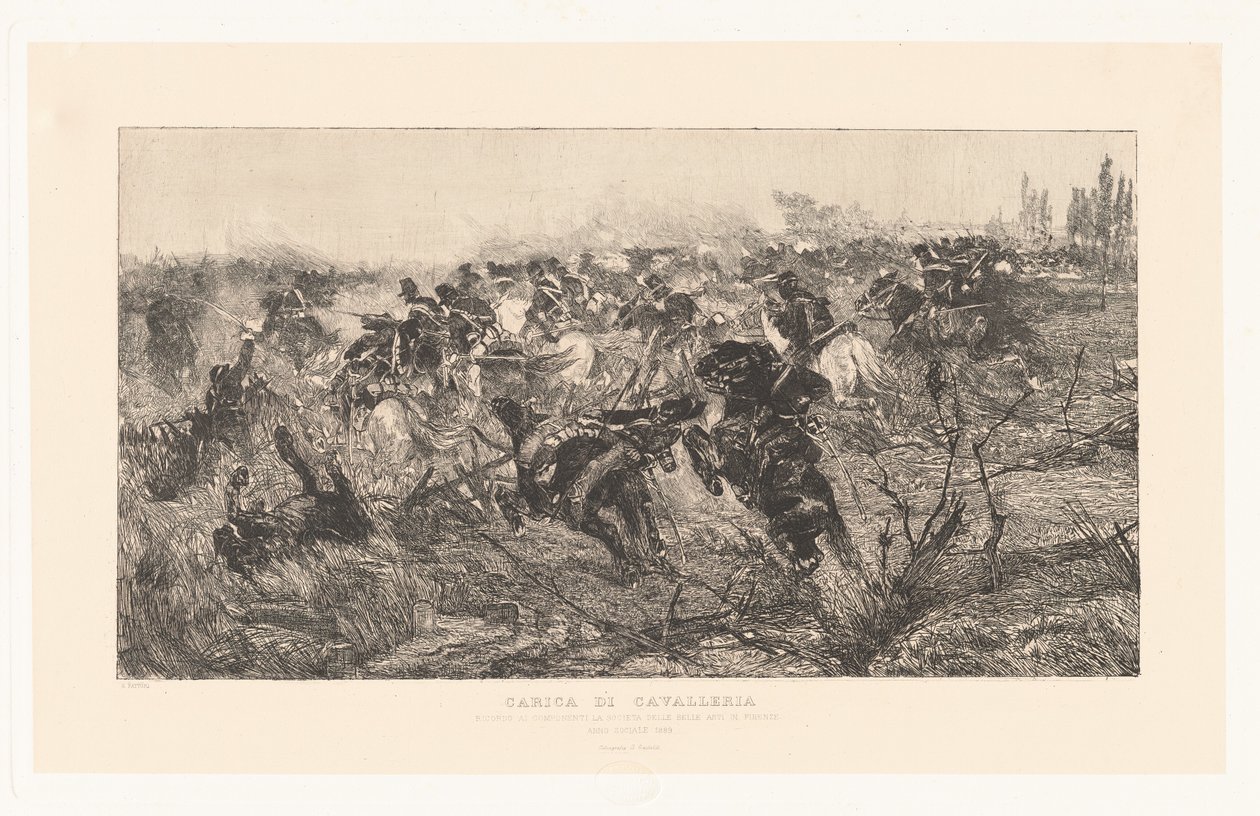 Cavalry Charge [Cavalry Charge] av Giovanni Fattori