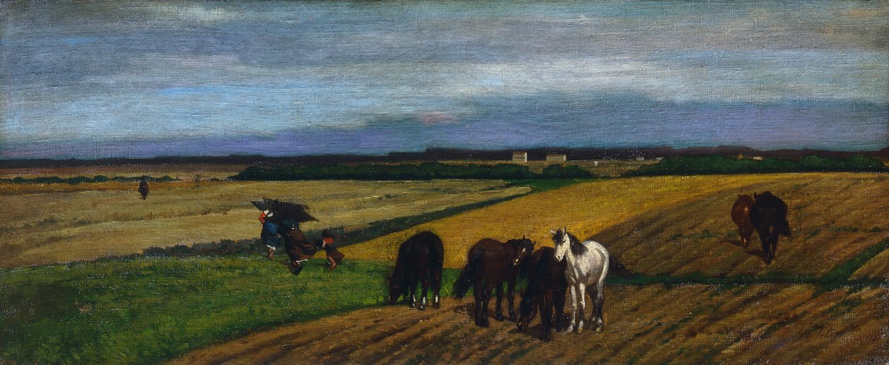 Beite, av Giovanni Fattori (1825-1908) av Giovanni Fattori