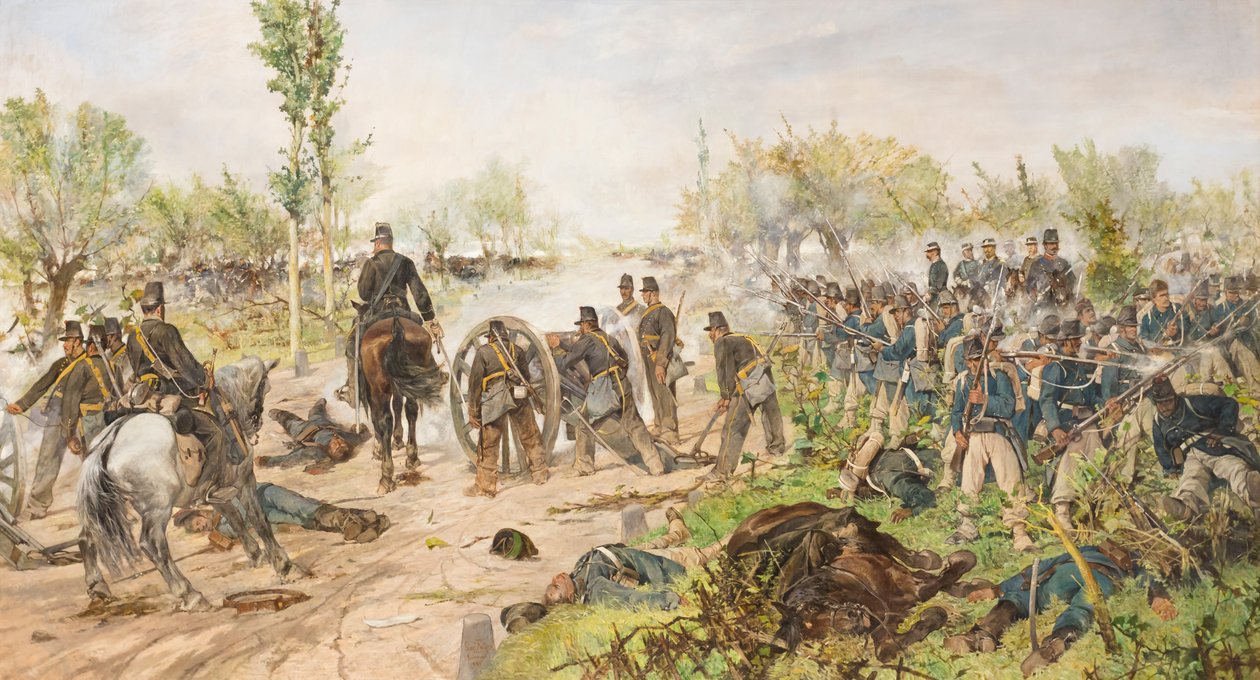 Slaget ved Custoza av Giovanni Fattori