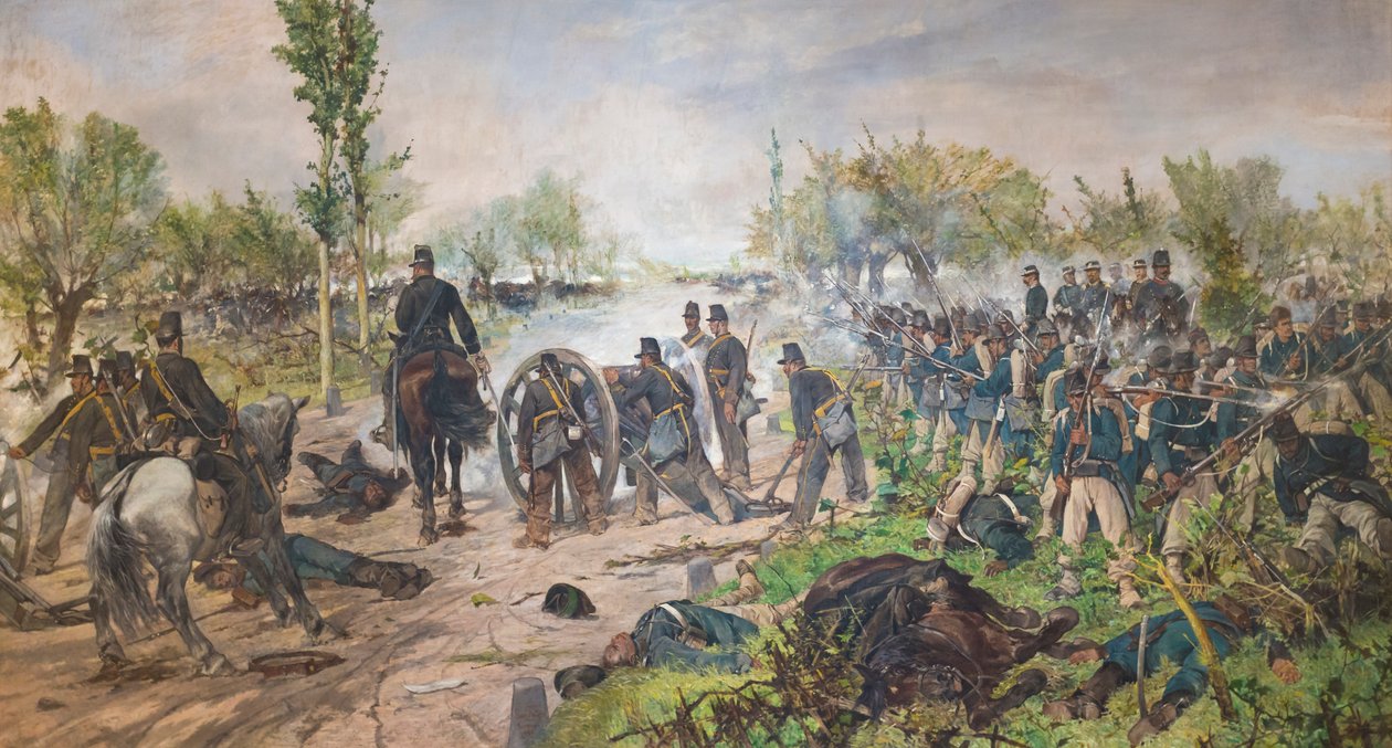 Slaget ved Custoza av Giovanni Fattori