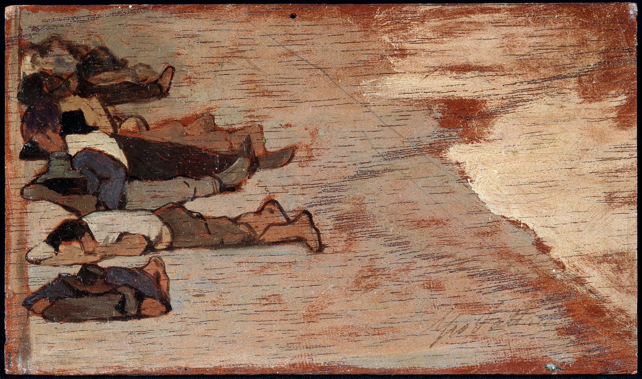 Arbeidernes lur - Maleri av Giovanni Fattori