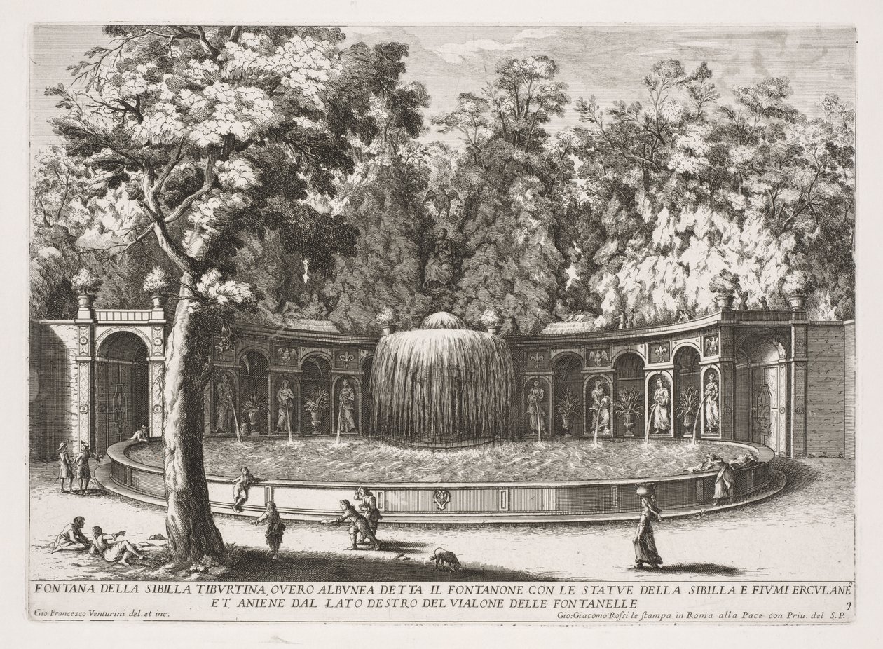 Sibylls Tiburtina-fontene. av Giovanni Francesco Venturini