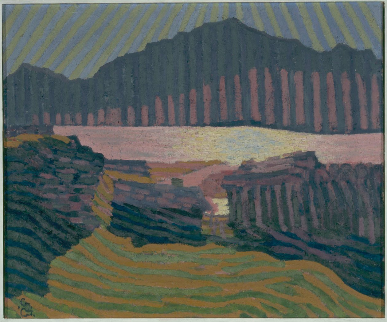 Utsikt over Capolago, ca. 1907. av Giovanni Giacometti