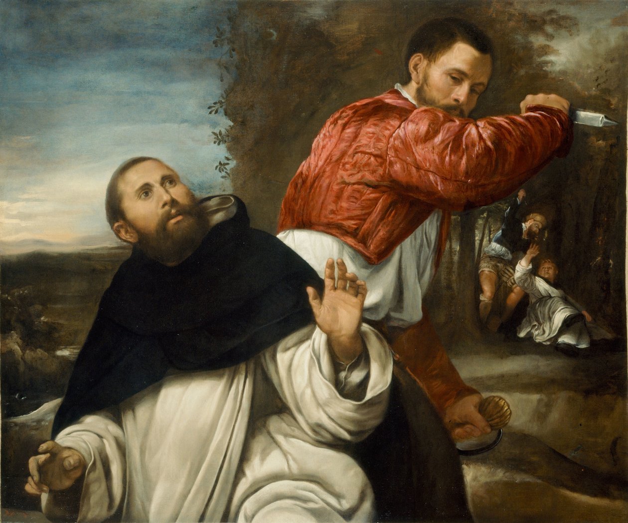 St. Peter Martyrs død av Giovanni Girolamo Savoldo