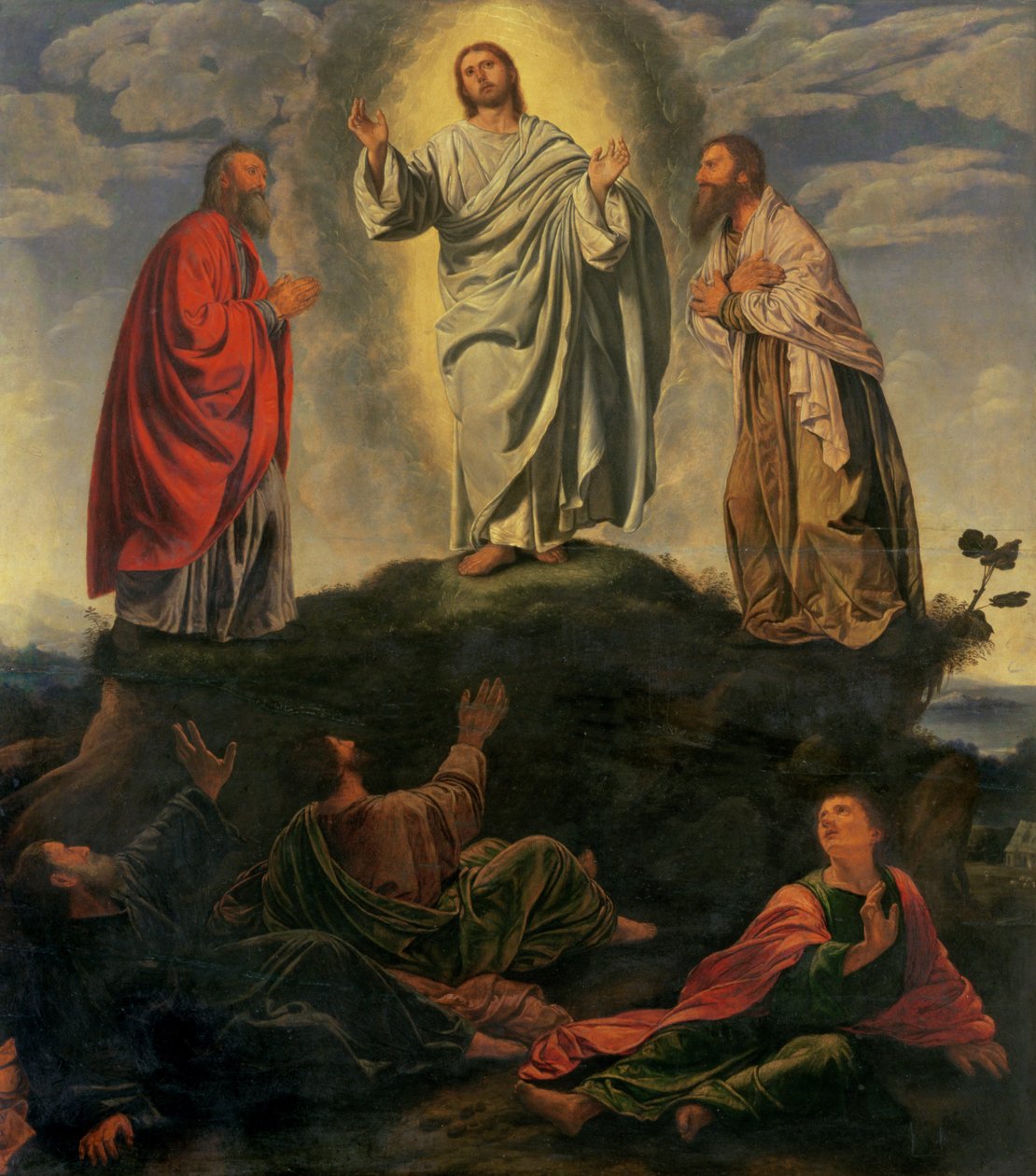 The Transfiguration, ca. 1527-33 (olje på panel) av Giovanni Girolamo Savoldo