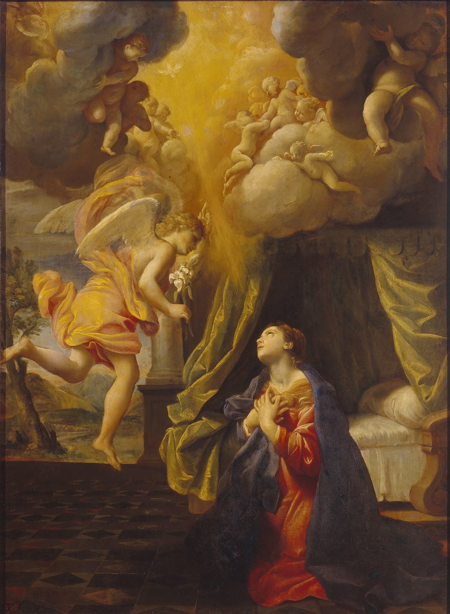Bebudelsen, ca. 1615. av Giovanni Lanfranco