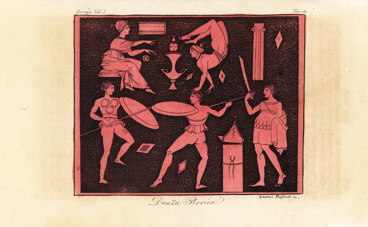 Pyrrhic Dance, gammel gresk krigsdans av Giovanni Paglianti