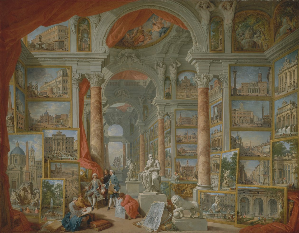 Moderne Roma, 1757. av Giovanni Paolo Panini