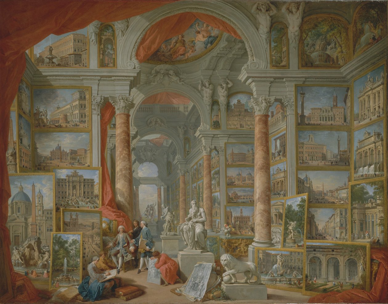 Moderne Roma av Giovanni Paolo Pannini