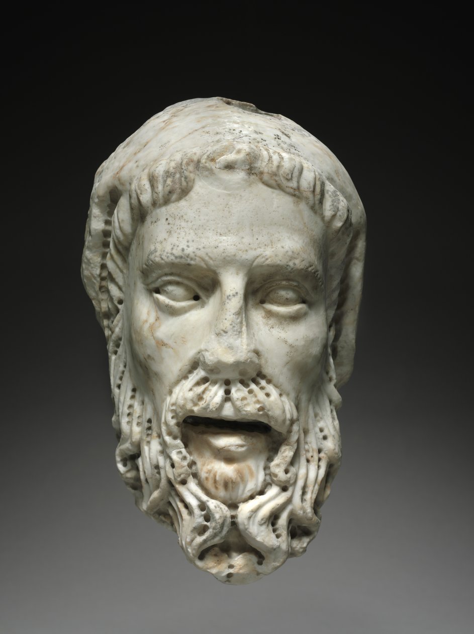 Hodet for en profet, ca. 1300-1325 av Giovanni Pisano