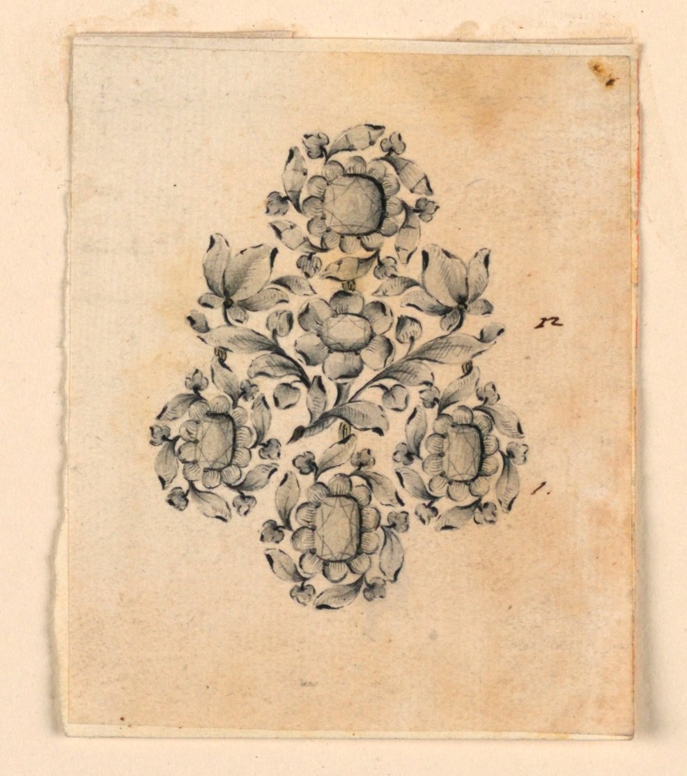 Design for en øredobber av Giovanni Sebastiano Meyandi