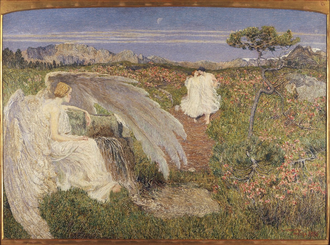 Italia, kjærlighet ved livets fontene av Giovanni Segantini