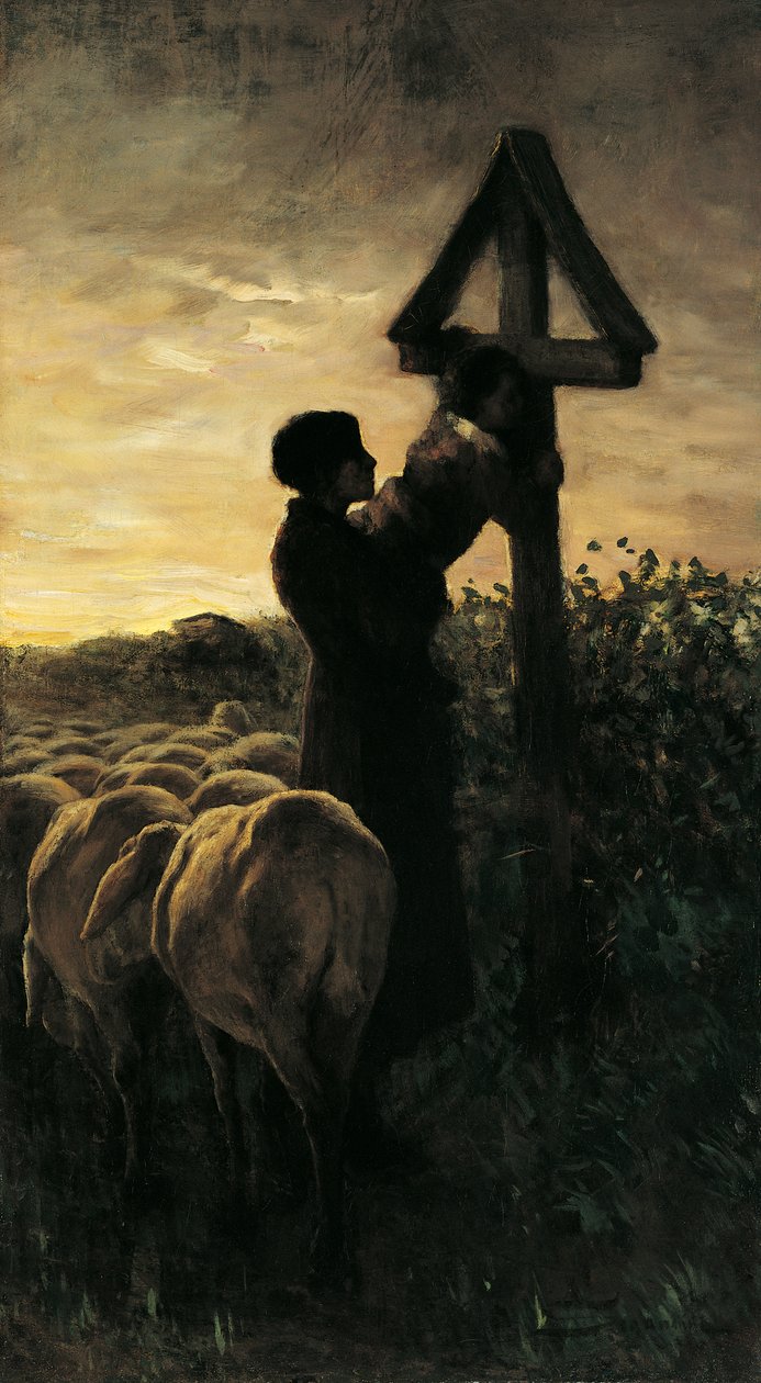 Kiss Cross, av Giovanni Segantini (1858-1899) av Giovanni Segantini