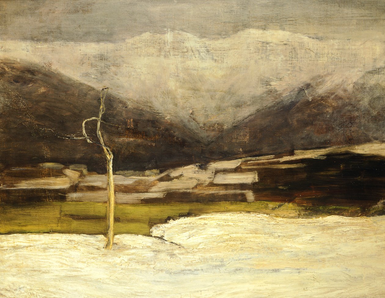Savognino landskap av Giovanni Segantini