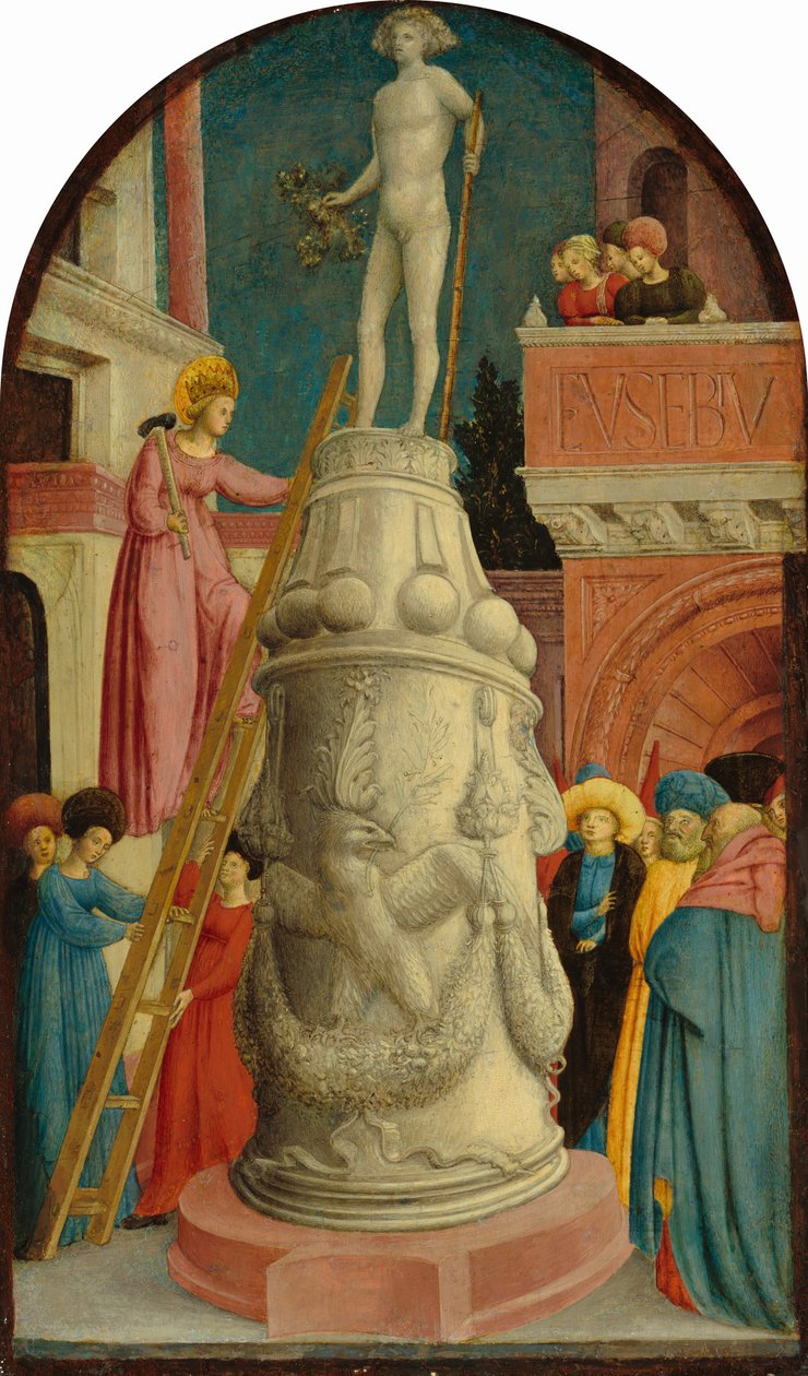 Saint Apollonia ødelegger hedenske idoler av Giovanni d