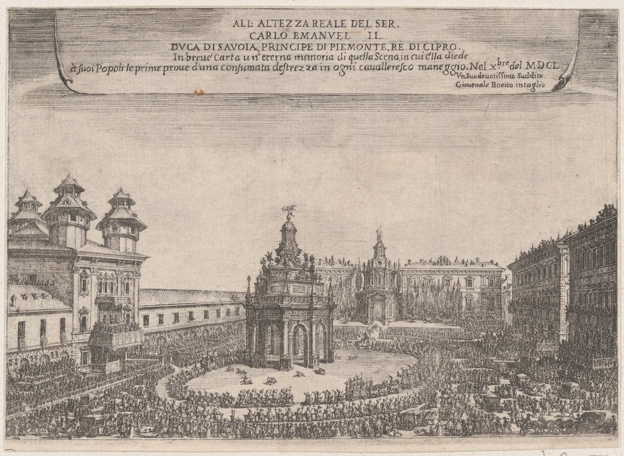 Festival i Torino, oktober 1650, 1650. av Giovenale Boetto
