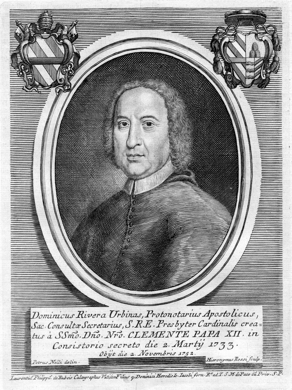 gravert portrett av Girolamo Rossi d Nelli