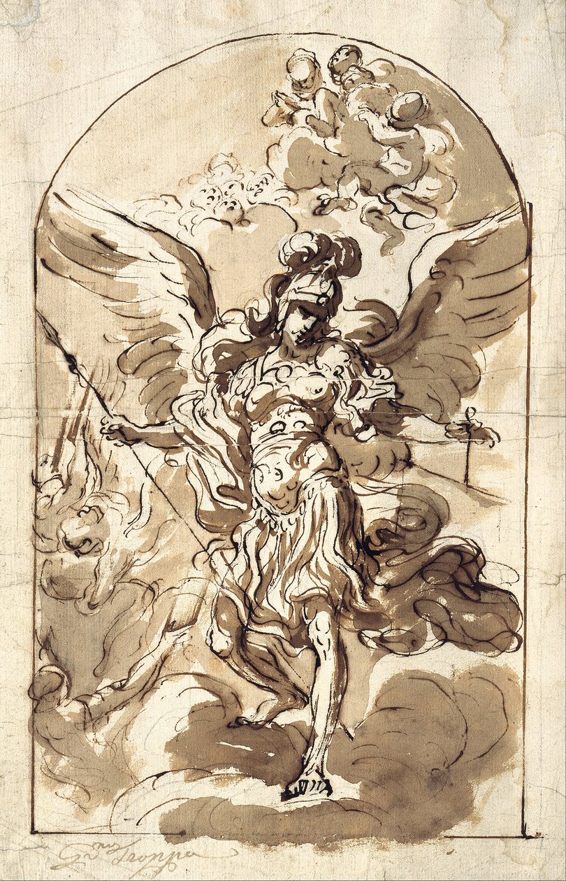 Erkeengelen Michael av Girolamo Troppa