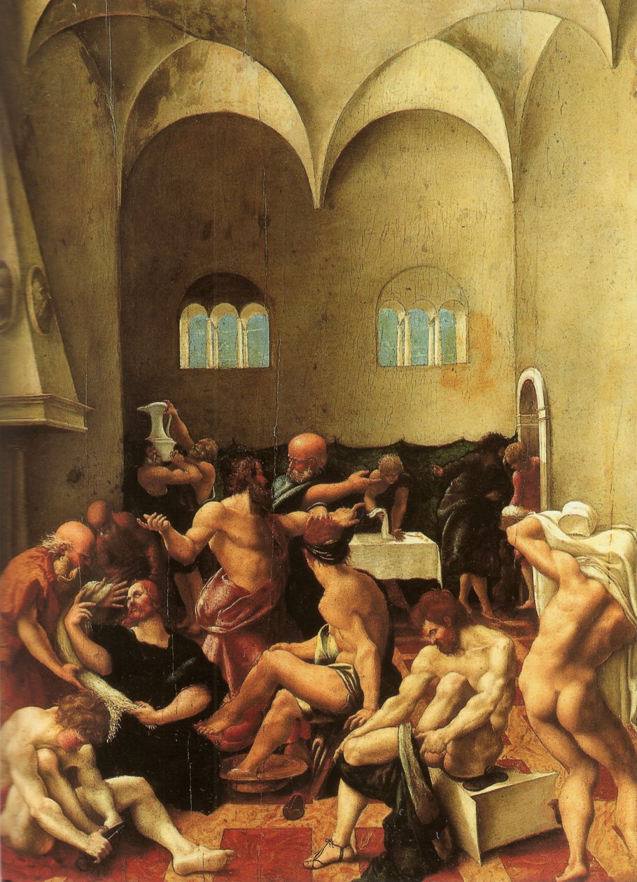Vask av føttene av Girolamo del Pacchia