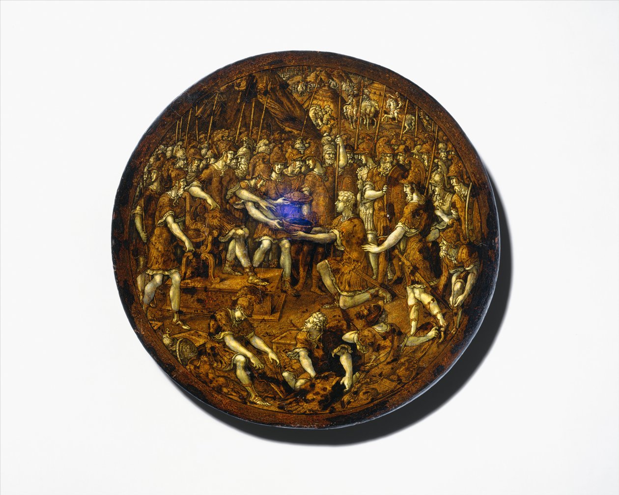 Skjold, italiensk, sannsynligvis Bologna, ca. 1535. av Girolamo da Treviso
