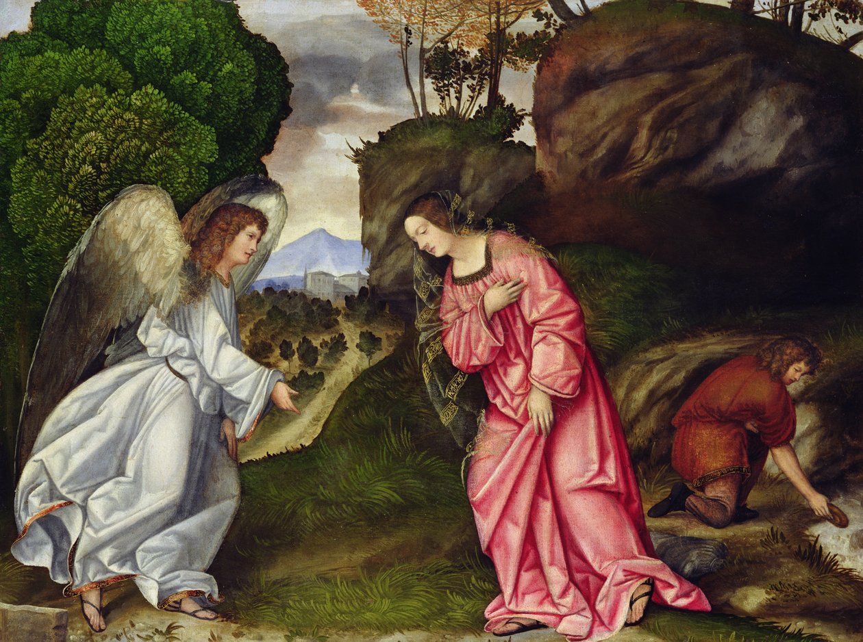 Hagar og engelen av Girolamo da Treviso II