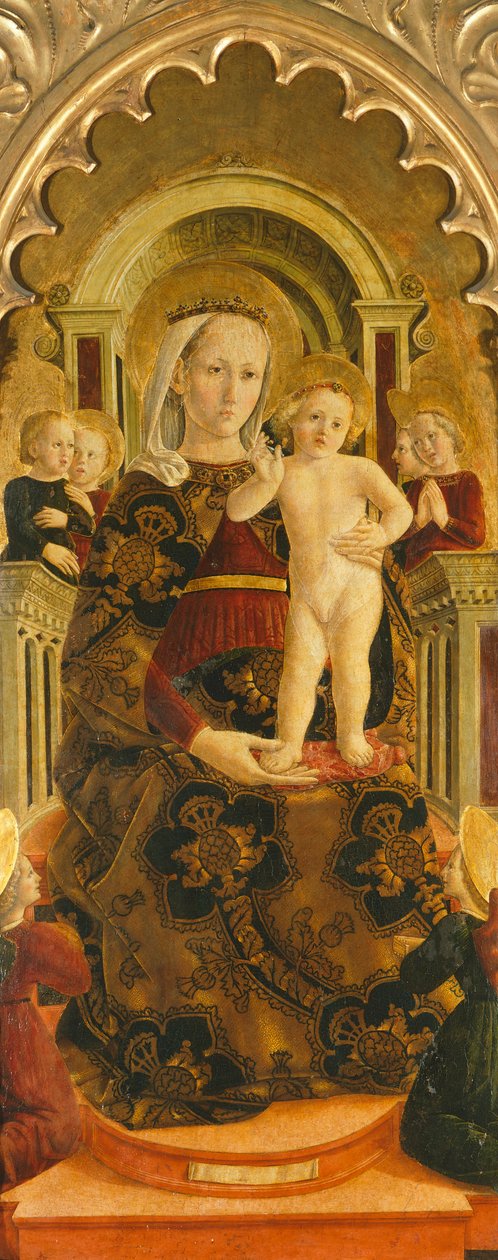 Enthroned Madonna (maleri) av Girolamo di Giovanni di Camerino