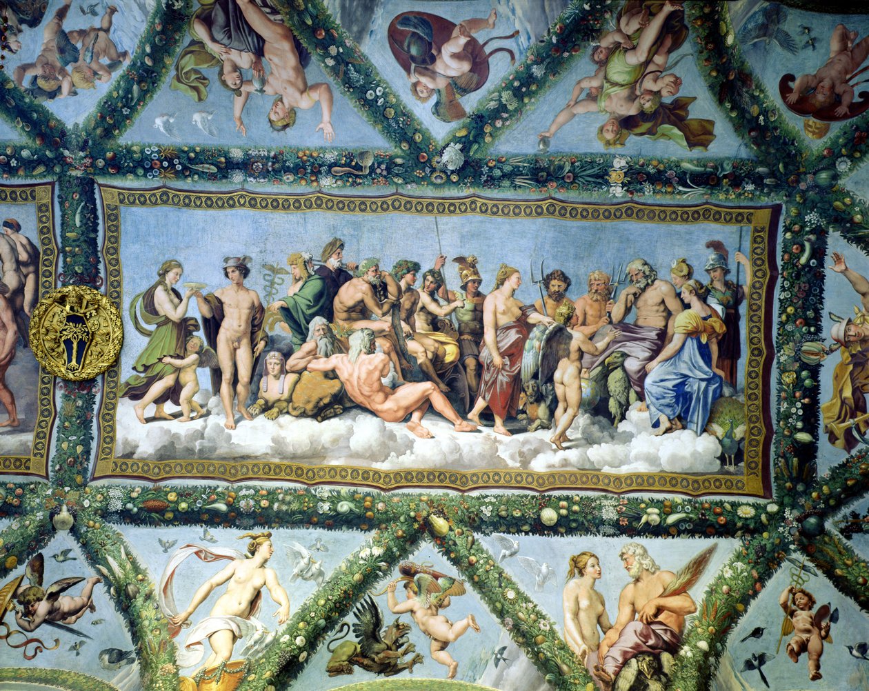 The Council of the Gods, takdekorasjon fra 
