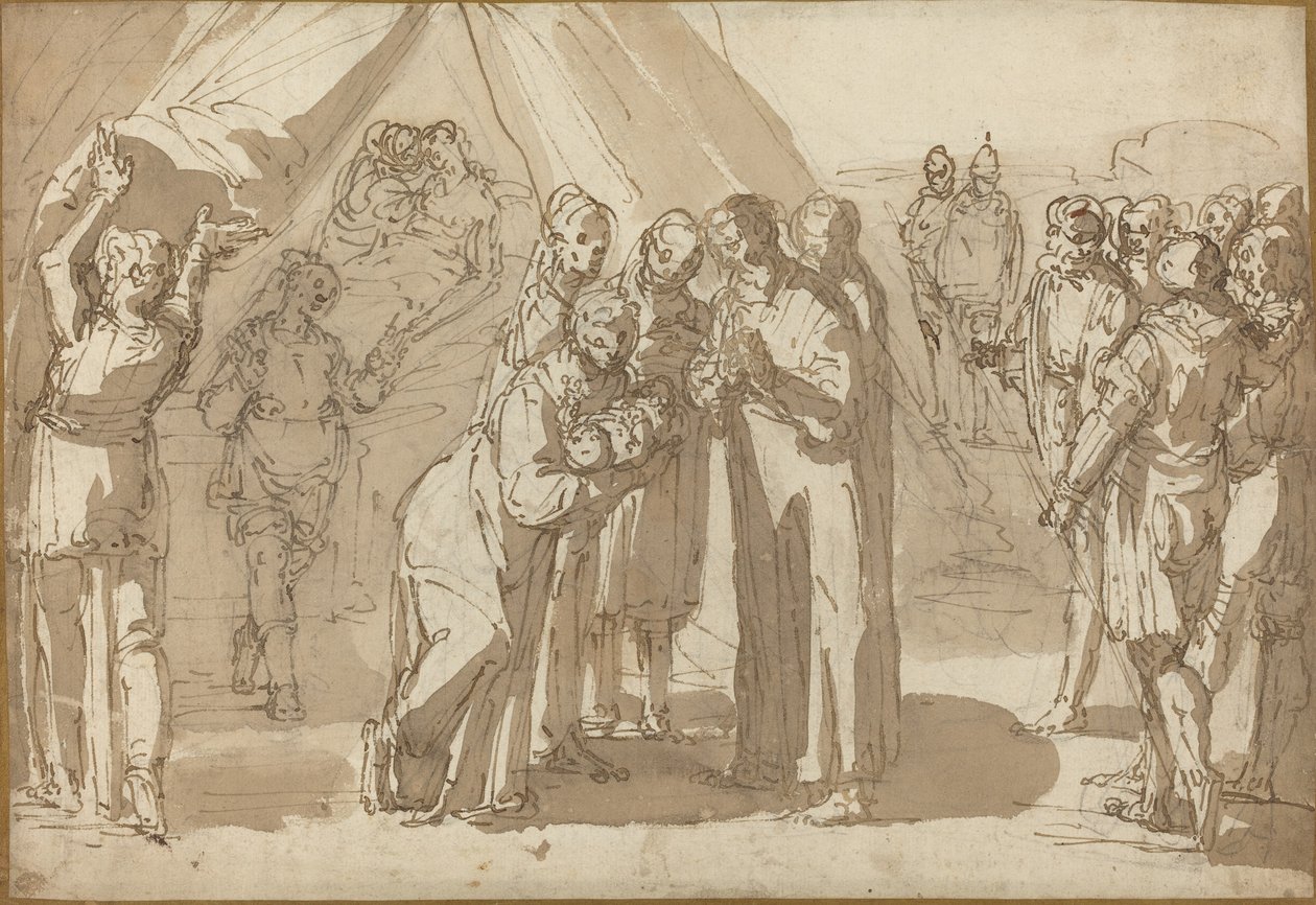 Fødselsscene av Giulio Benso