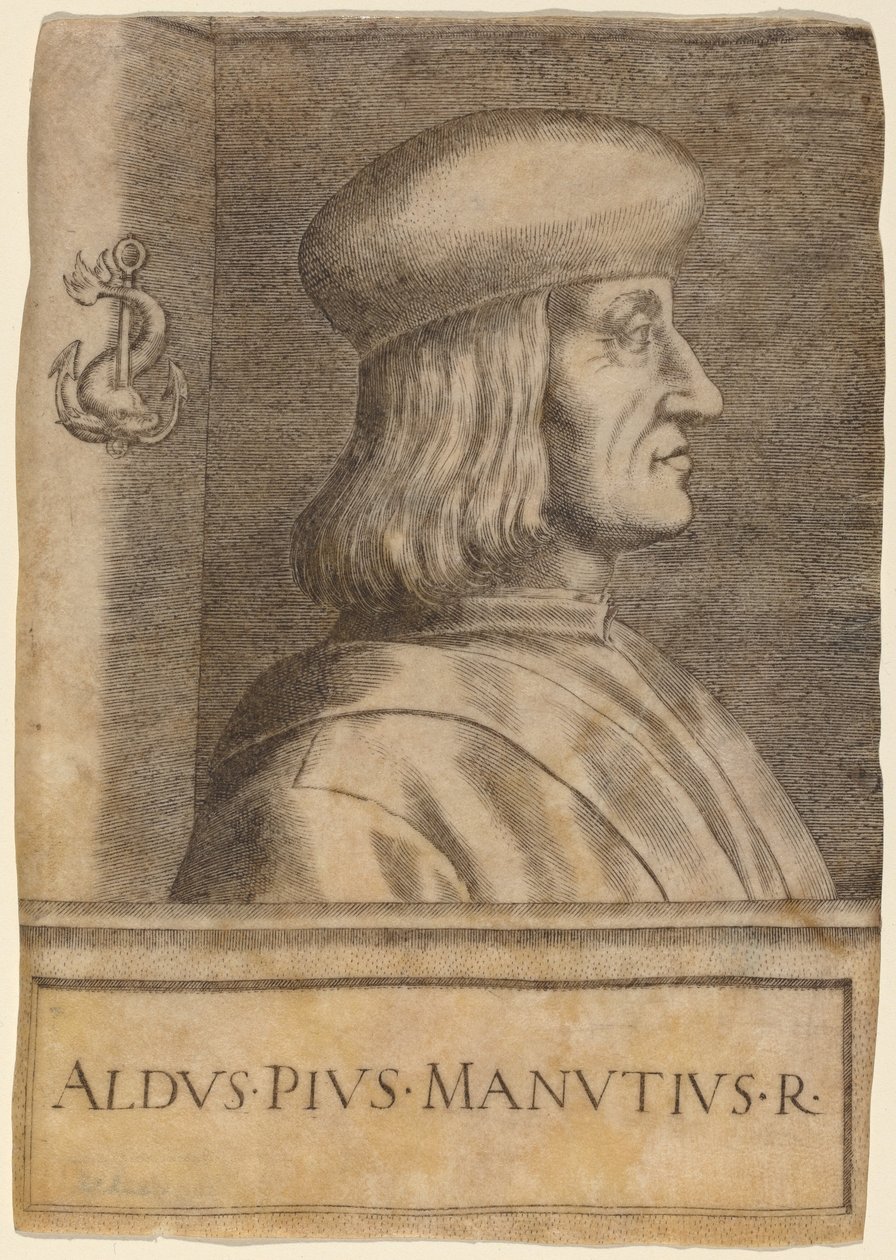Aldus Pius Manutius av Giulio Campagnola