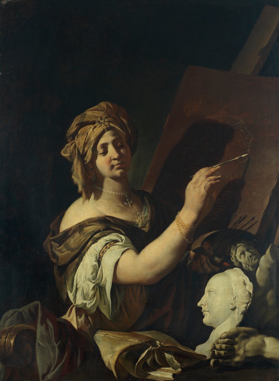 Allegori om maleri. av Giulio Carpioni