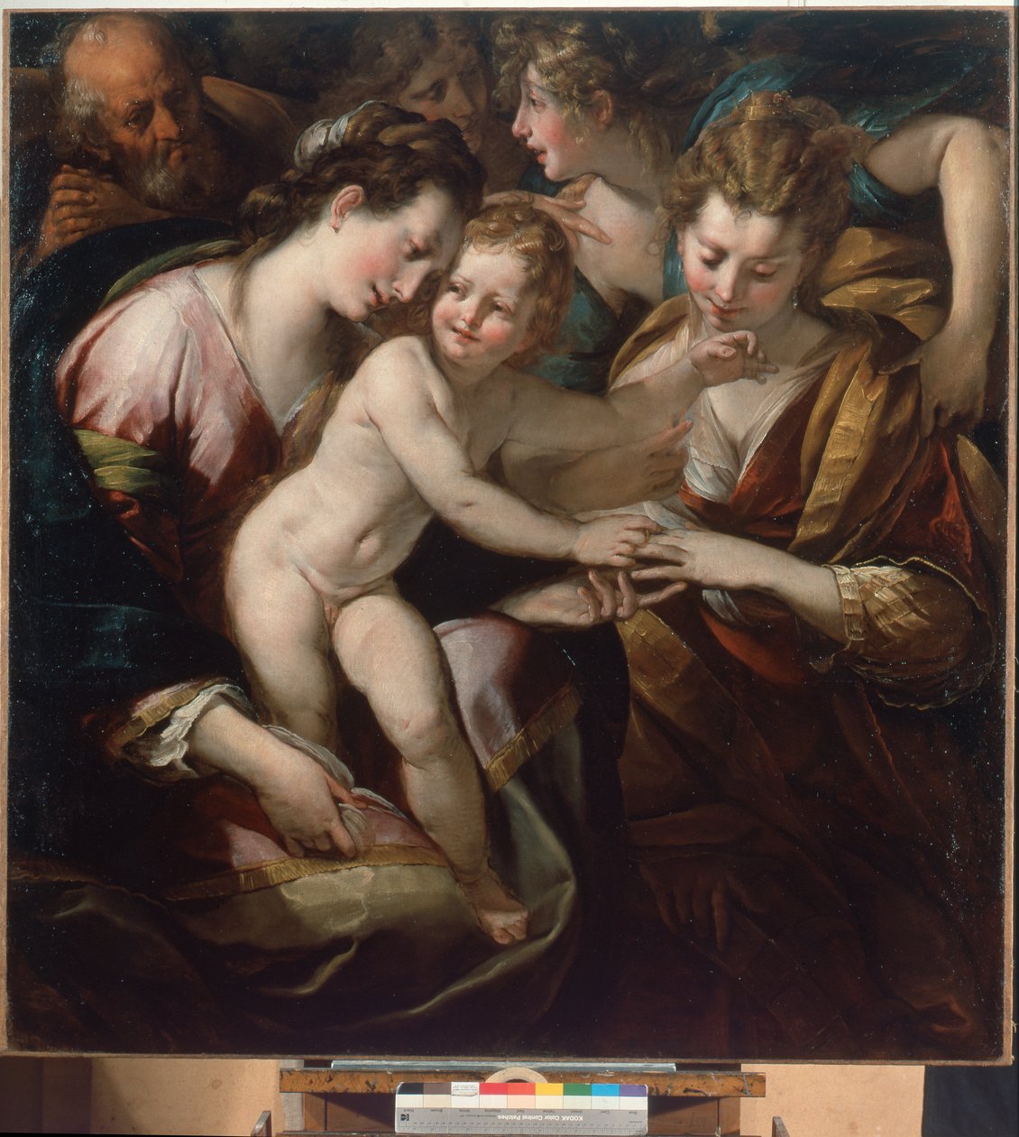 Mystisk ekteskap av St. Catherine av Giulio Cesare Procaccini