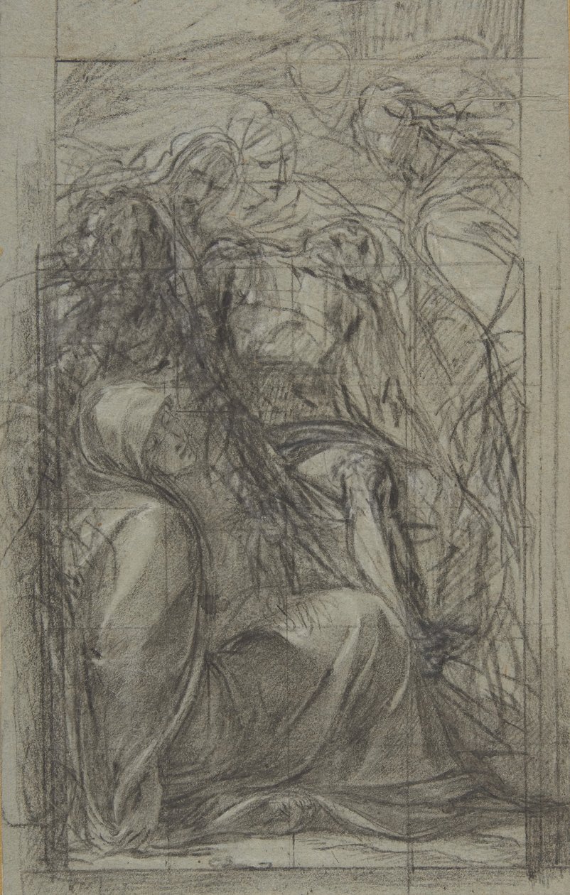 Studie for Pietà, 1604. av Giulio Cesare Procaccini