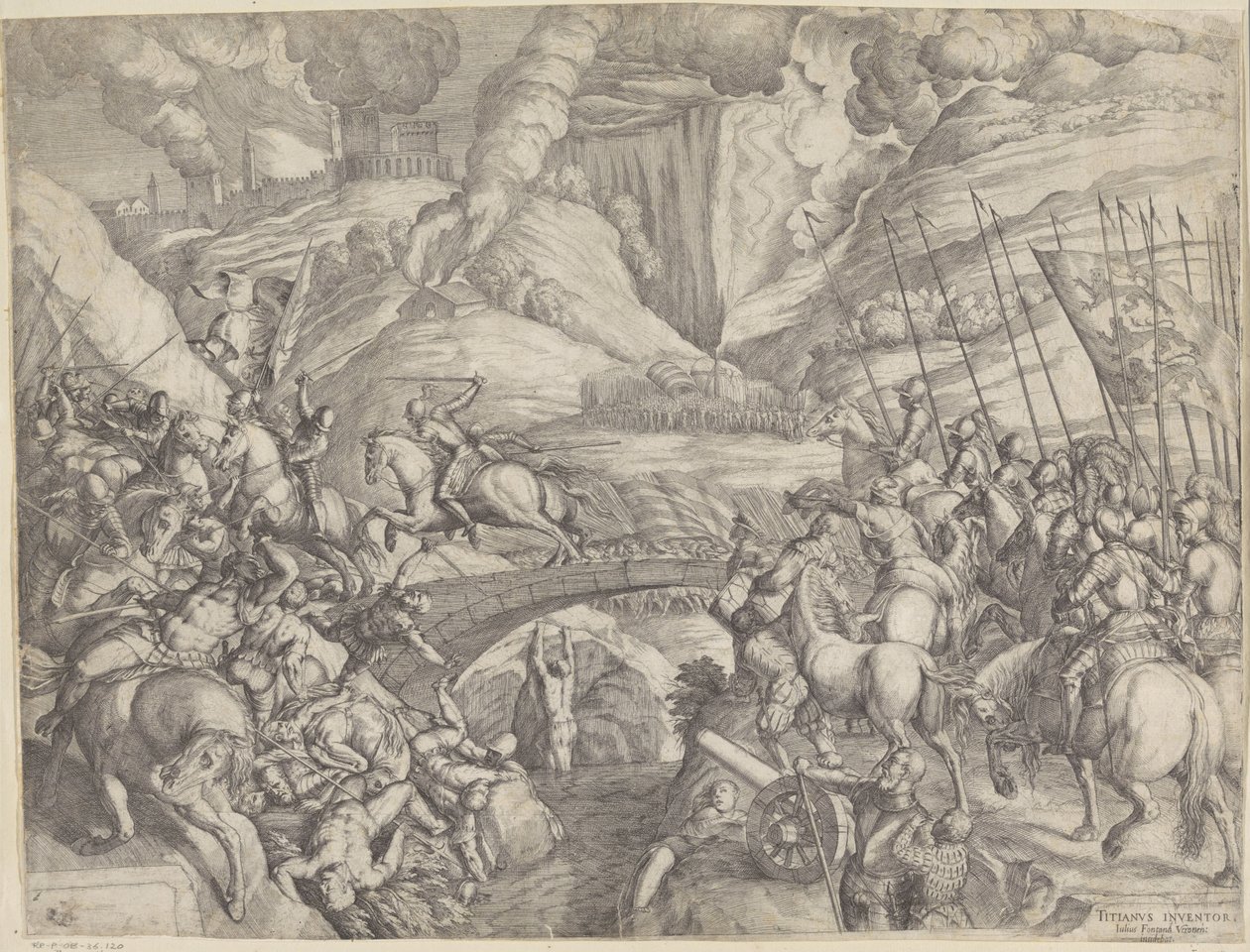 Slaget ved Spoleto av Giulio Fontana