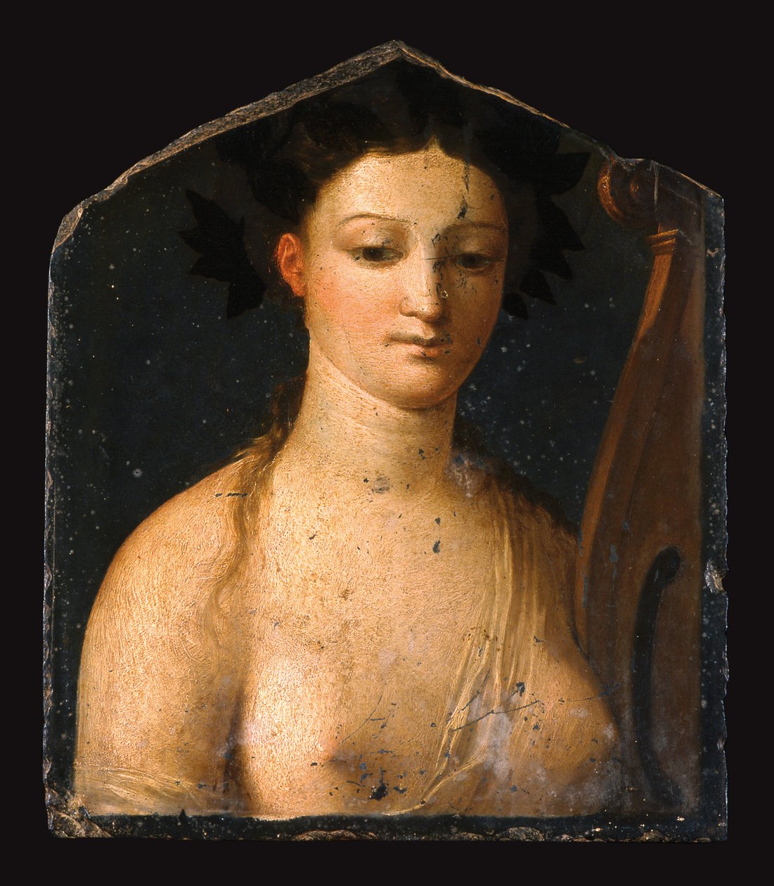 Muse Polyhymnia. av Giulio, Romano