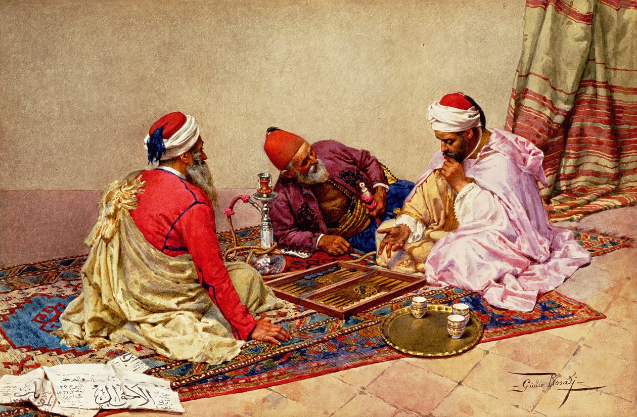 Backgammon-spillerne av Giulio Rosati