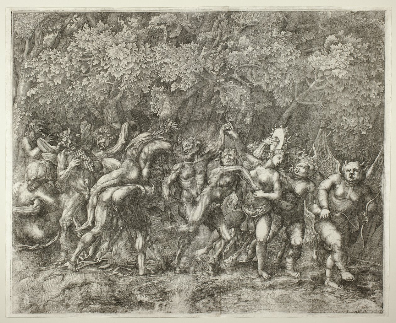 bachchanal av Giulio Sanuto