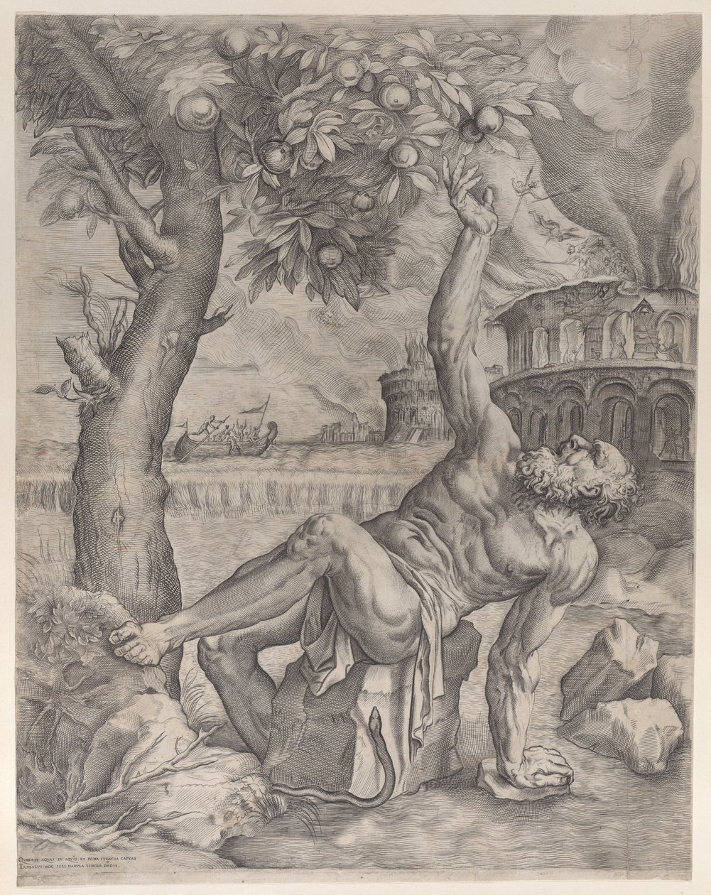 Tantalus, ca. 1557-70. av Giulio Sanuto