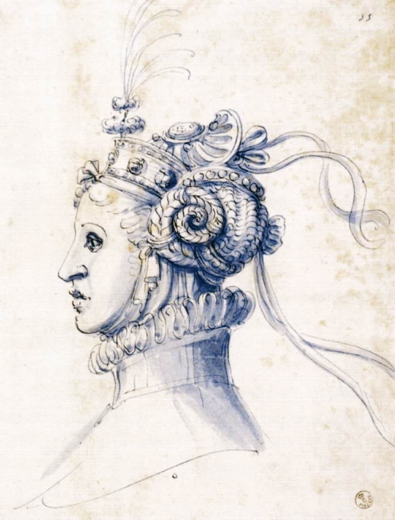Skisse for en maske av Giuseppe Arcimboldo