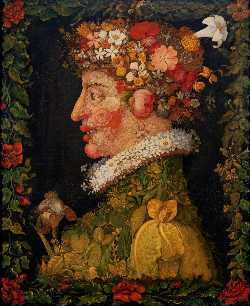 Spring, fra en serie som skildrer de fire årstidene, 1573 av Giuseppe Arcimboldo