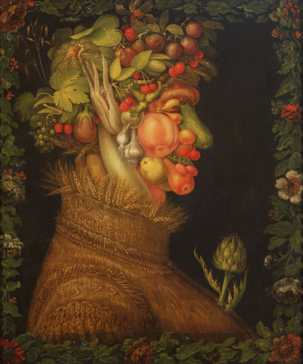 Sommer, 1573 av Giuseppe Arcimboldo