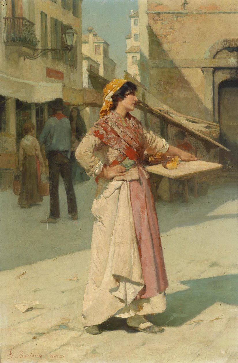 Venetiansk selger av Giuseppe Barison