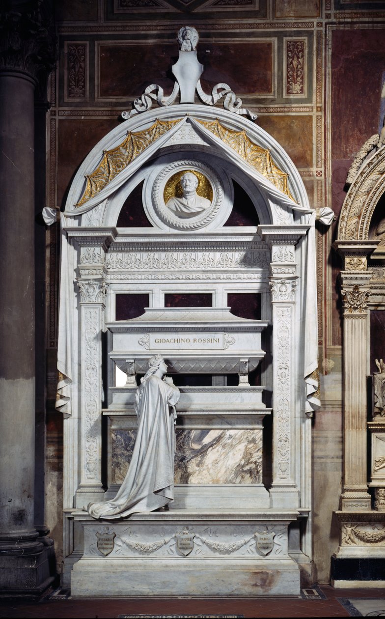 Monument til Gioacchino Rossini (1792-1868) 1900 (marmor) av Giuseppe Cassioli