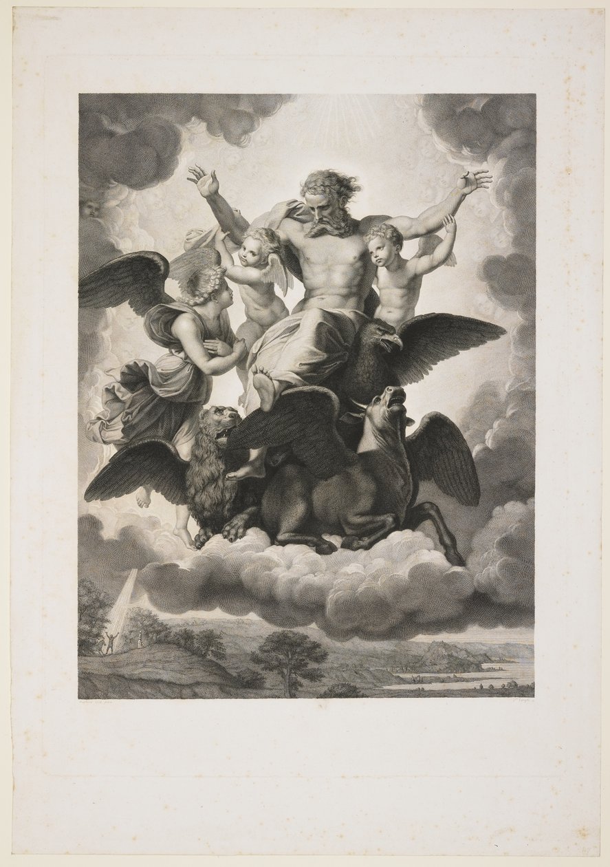 The Vision of Ezekiel, 1808 av Giuseppe Longhi