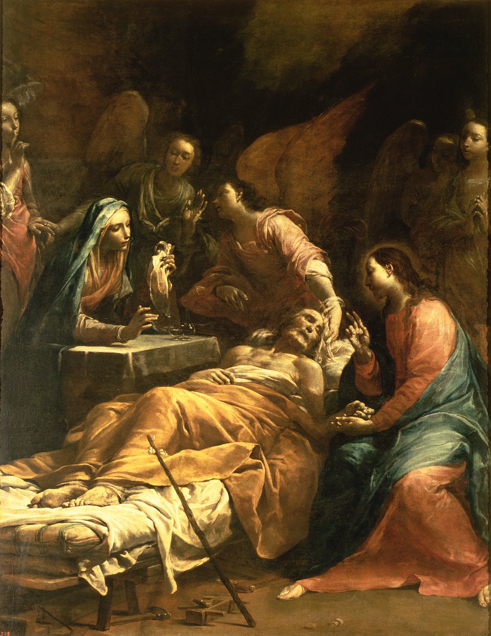 St. Josephs død, ca. 1712 av Giuseppe Maria Crespi