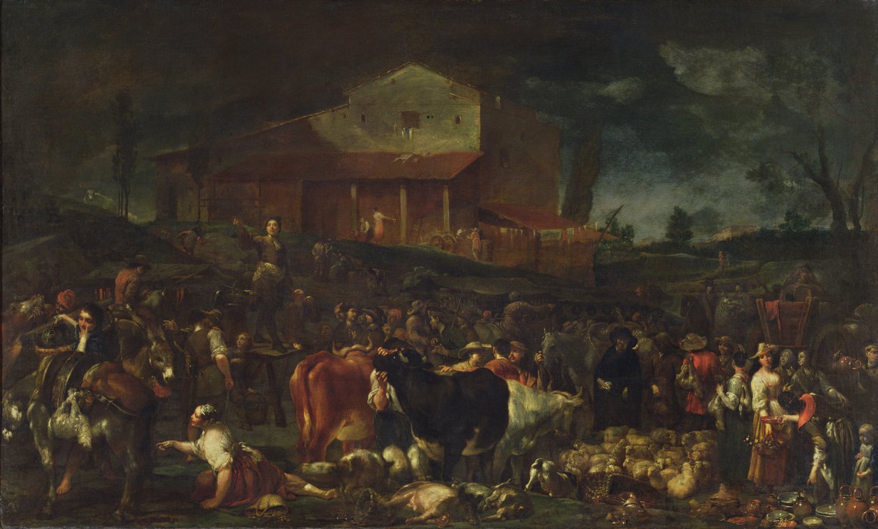 Messen i Poggio a Caiano, 1709 av Giuseppe Maria Crespi