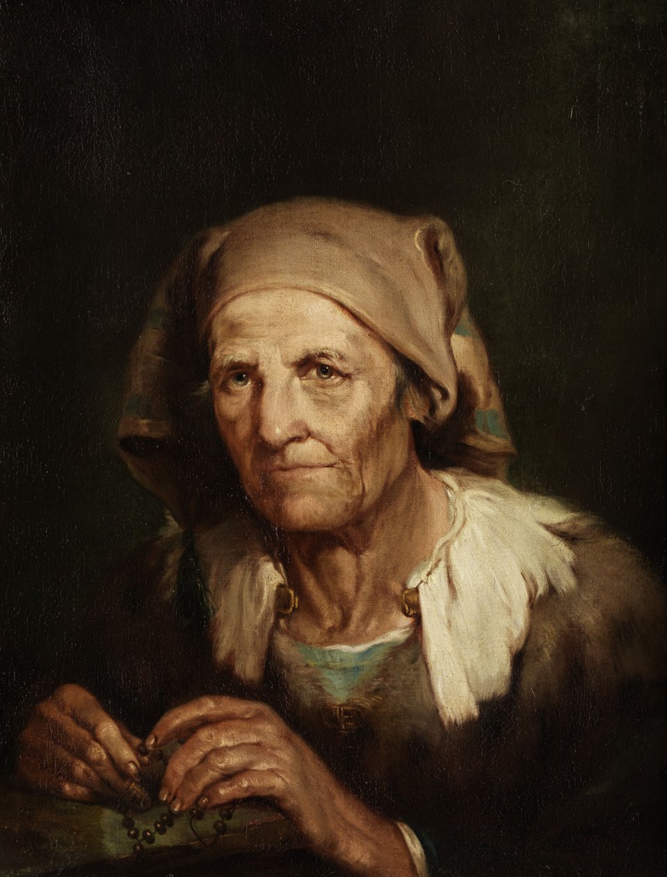 Portrett av en gammel kvinne. av Giuseppe Nogari