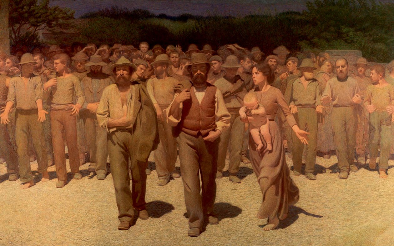 Den fjerde eiendommen av Giuseppe Pellizza da Volpedo