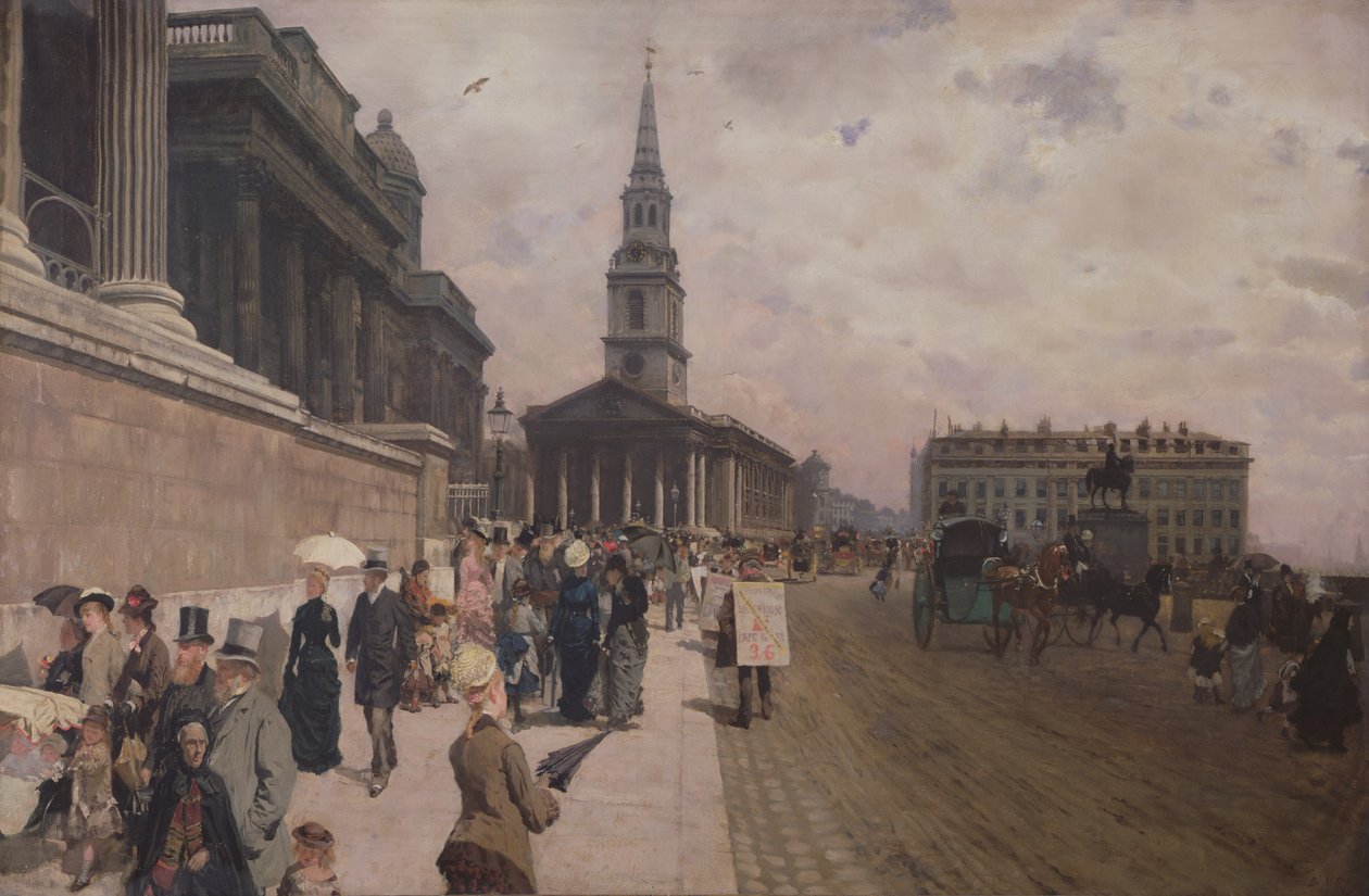 Nasjonalgalleriet, London av Giuseppe de Nittis