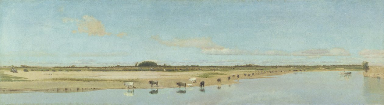Elven Ofanto av Giuseppe de Nittis
