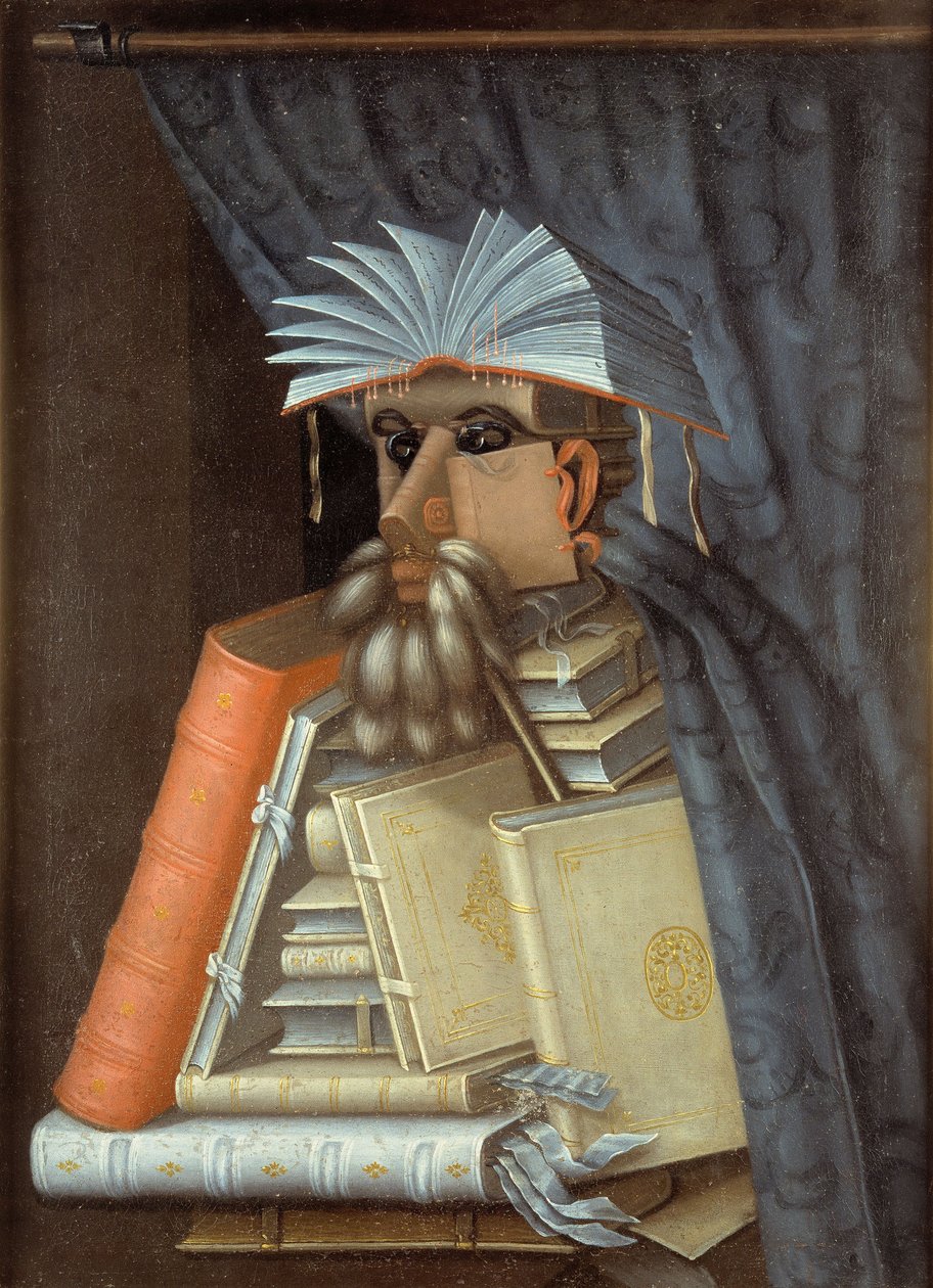 Bibliotekaren av Giuseppe Arcimboldo